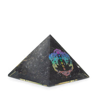 Small Organite Pyramid 5.5x4.5cm - Chakra Buddha - Black Tormaline Chips