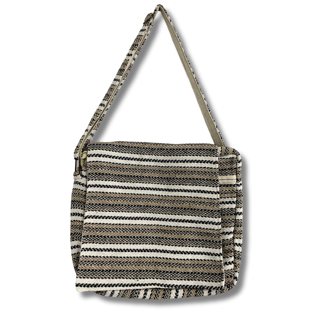 Soft Banjar Laptop Bag in Cream and Grey for Stylish Storage
