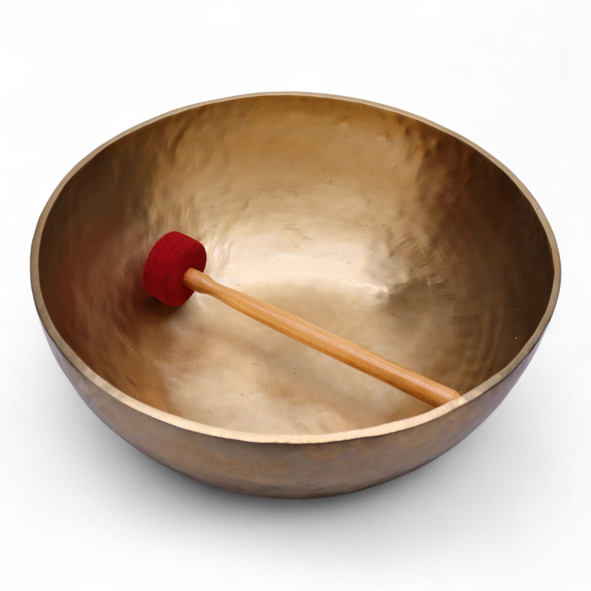 Huge Plain Vibrational Feet Standing Bowl for Sound Healing Use