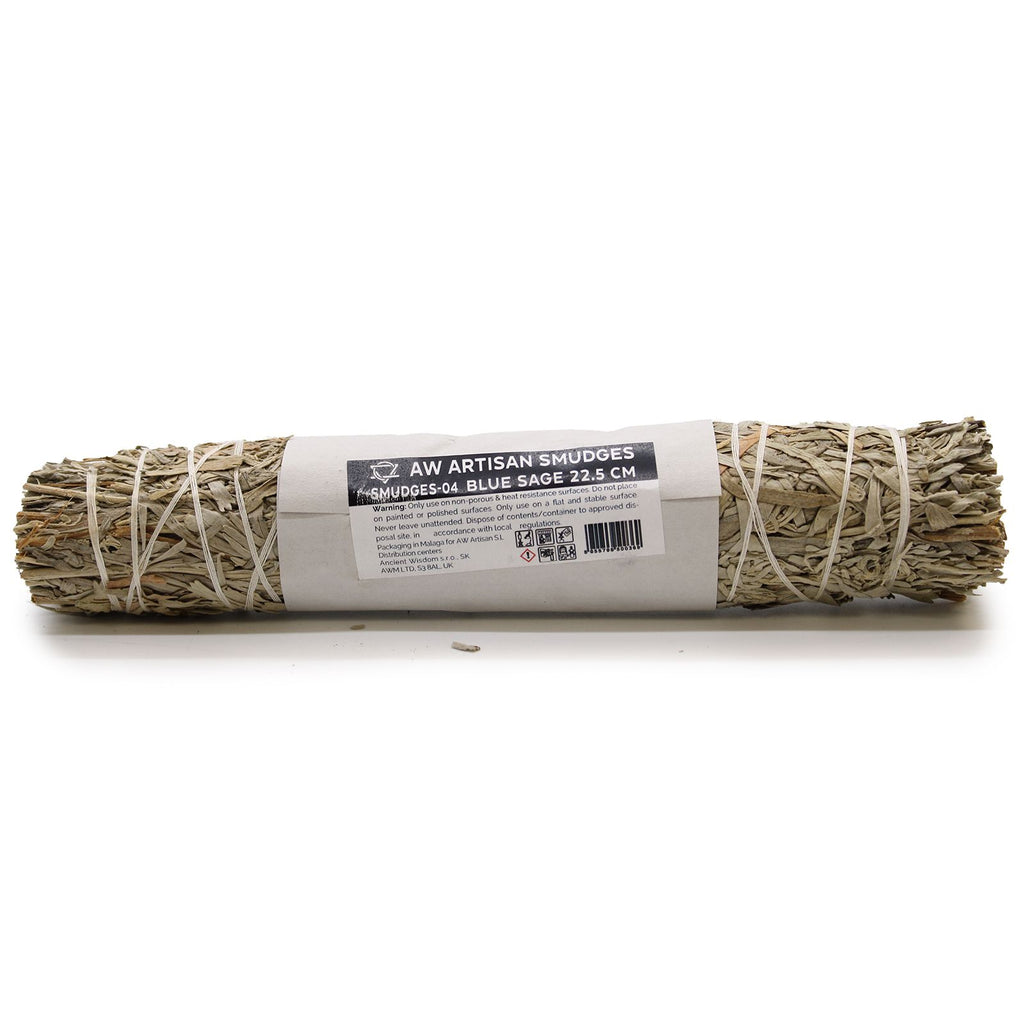 Blue Sage Smudge Stick 22.5 cm for Cleansing and Purifying Spaces