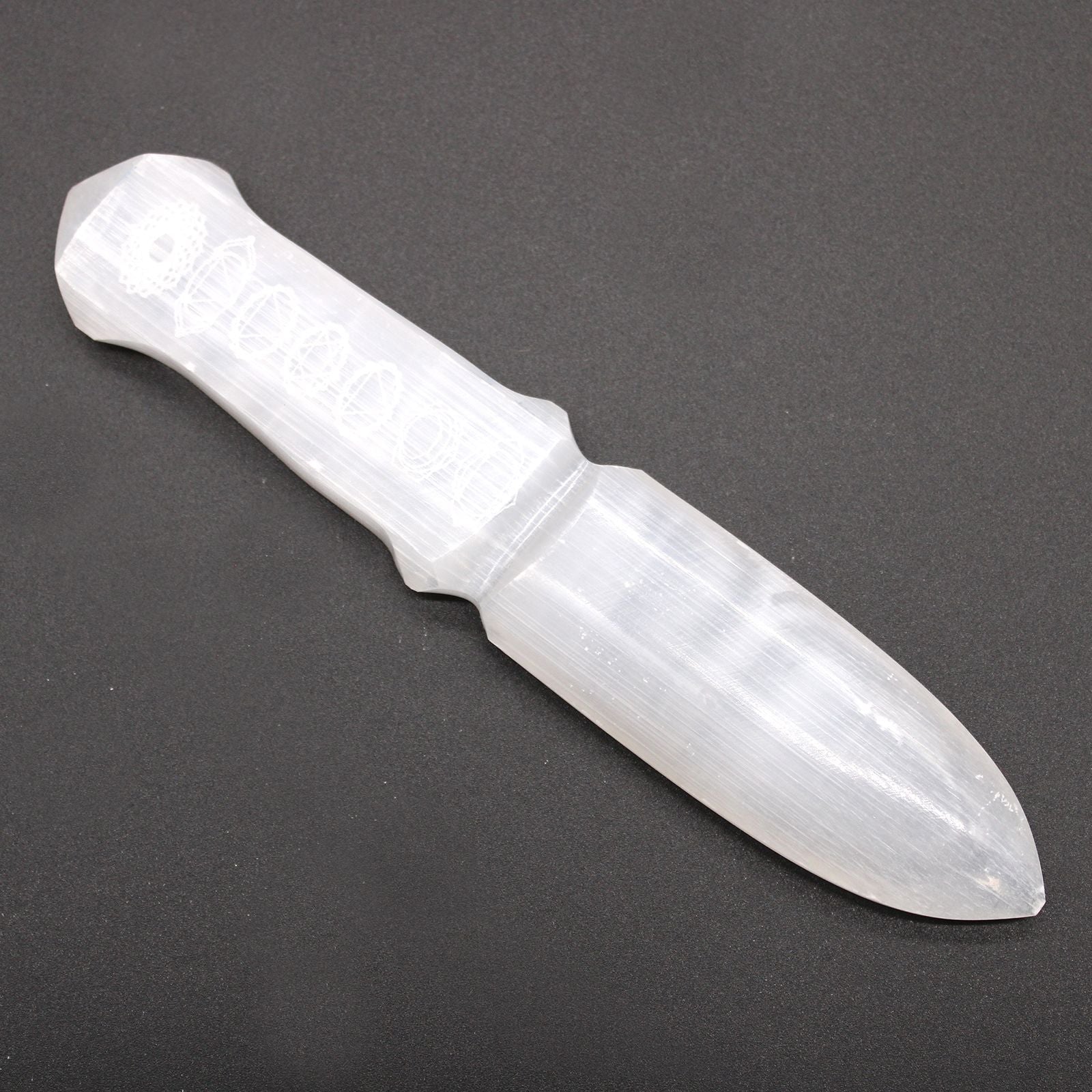 Selenite Ritual Knife for Chakra Cleansing and Energy Work Tool