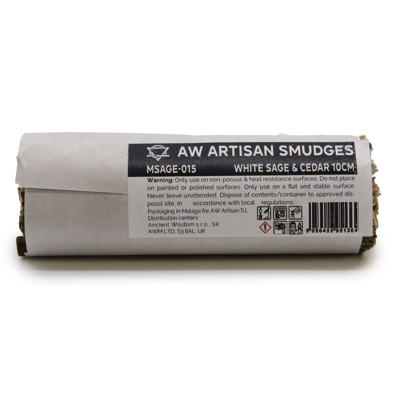 Smudge Stick White Sage and Cedar 10cm for Cleansing Rituals