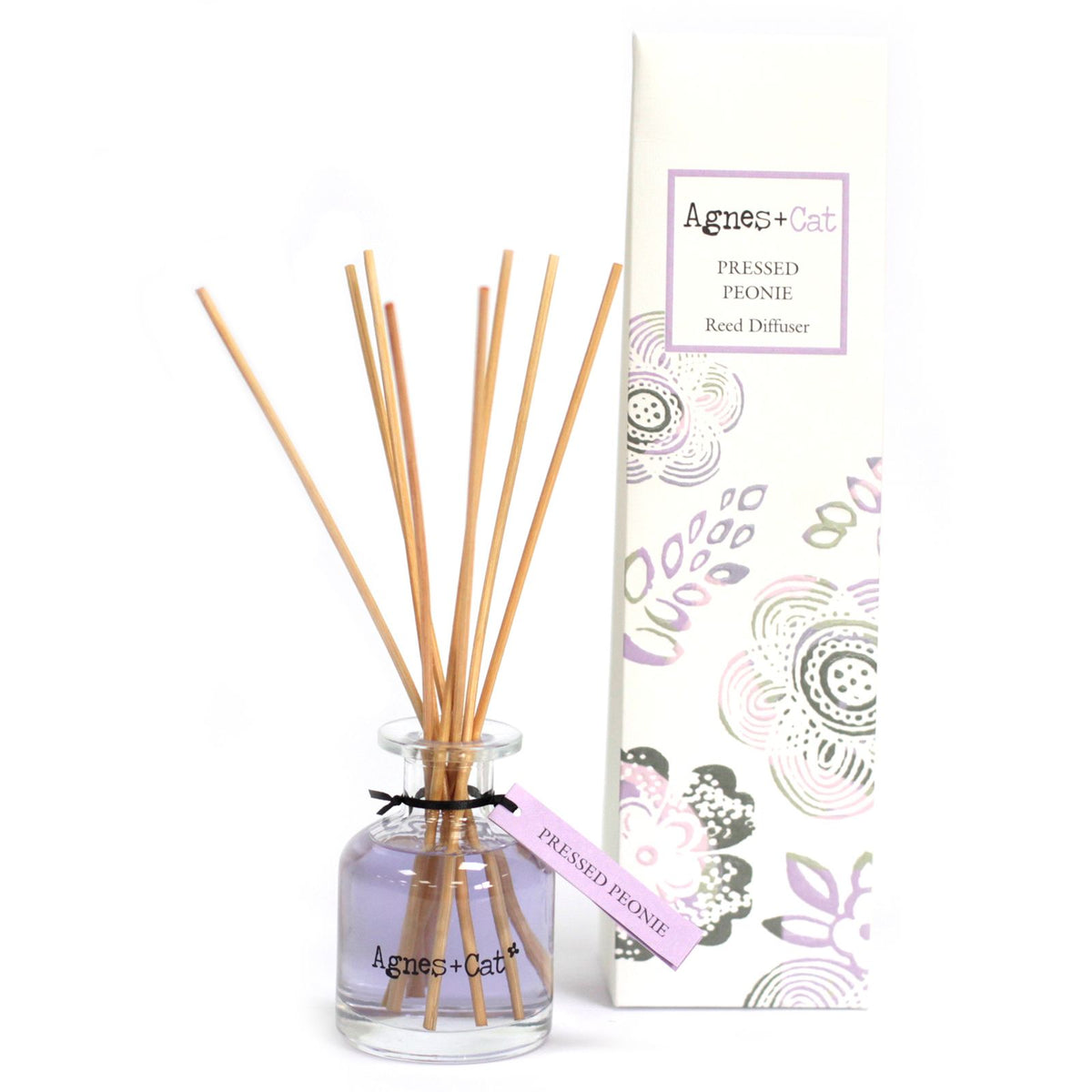 Agnes + Cat 140ml Reed Diffuser - Pressed Peonie