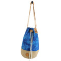 All Natural Backpack in Blue Stonewash Featuring Mandala Design