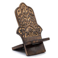 Wooden Carved Hamsa Phone Stand for Stylish Home and Office Use