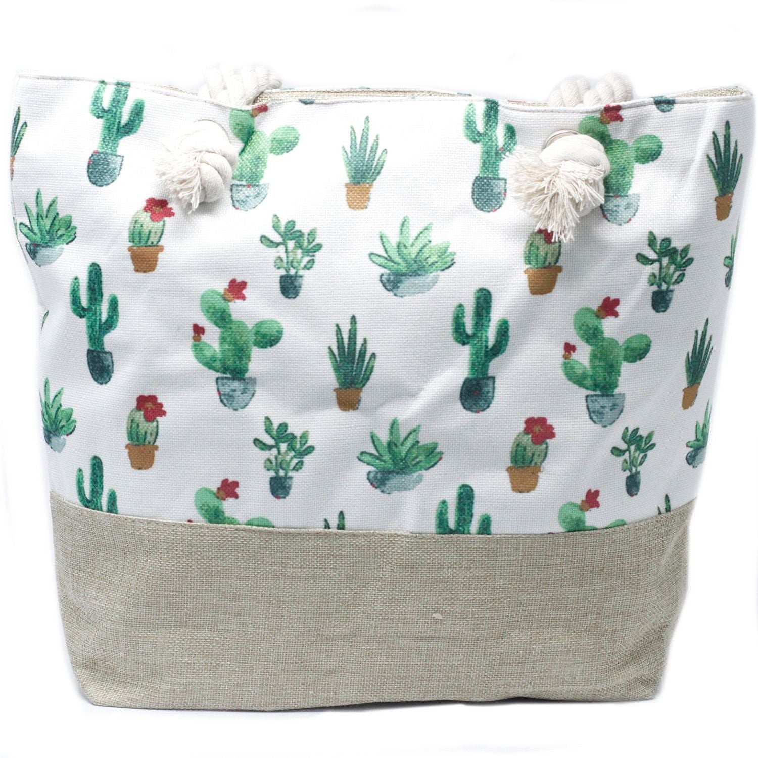 Mini Cactus Design Rope Handle Bag for Trendy Beach Outings Now