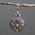 Silver & Gold Pendant Classic Round for Elegant Gift Giving