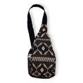 Nomad Sari Jacquard Natural Cross Bag with Desert Loom Design