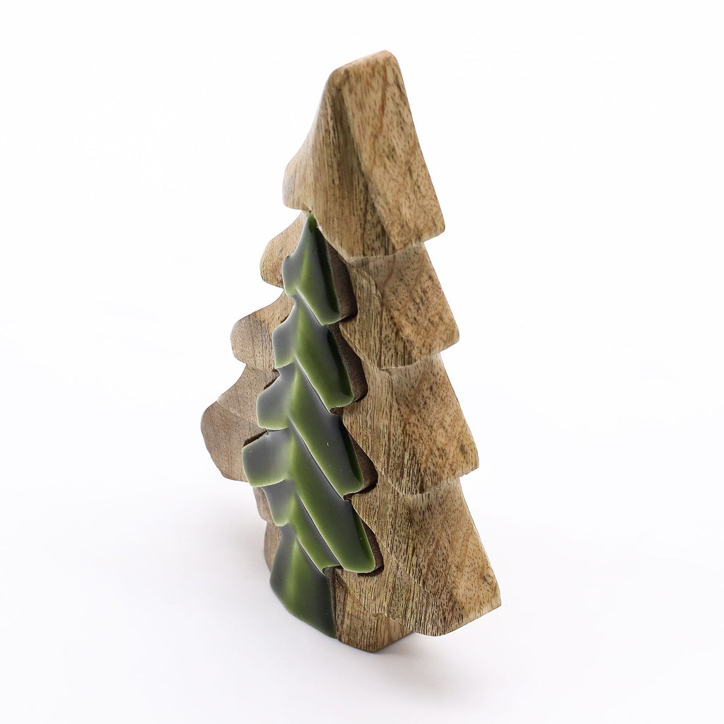 Lost in the Forest Small Tree in a Tree Wooden Decoration