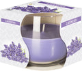 Lavender Scented Glass Jar Candle for Relaxing Home Ambiance