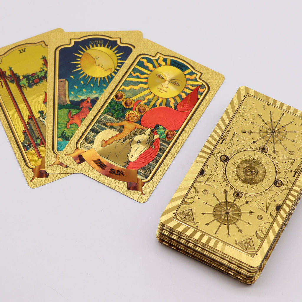 Golden Tarot Cards A Luxurious Deck for Enchanting Readings Experience