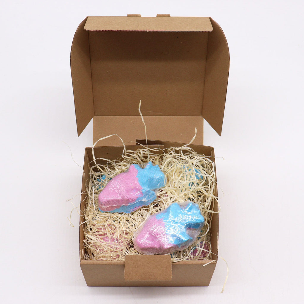 Dinosaur Bath Bomb 80g with Fun Blueberry Scent for Kids