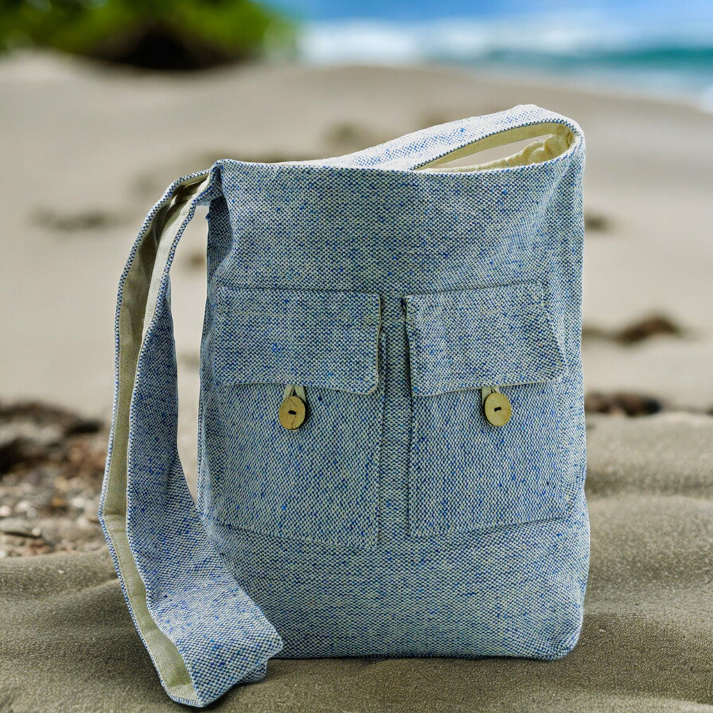 Natural Tones Two Pocket Bags in Comp Denim for Daily Errands