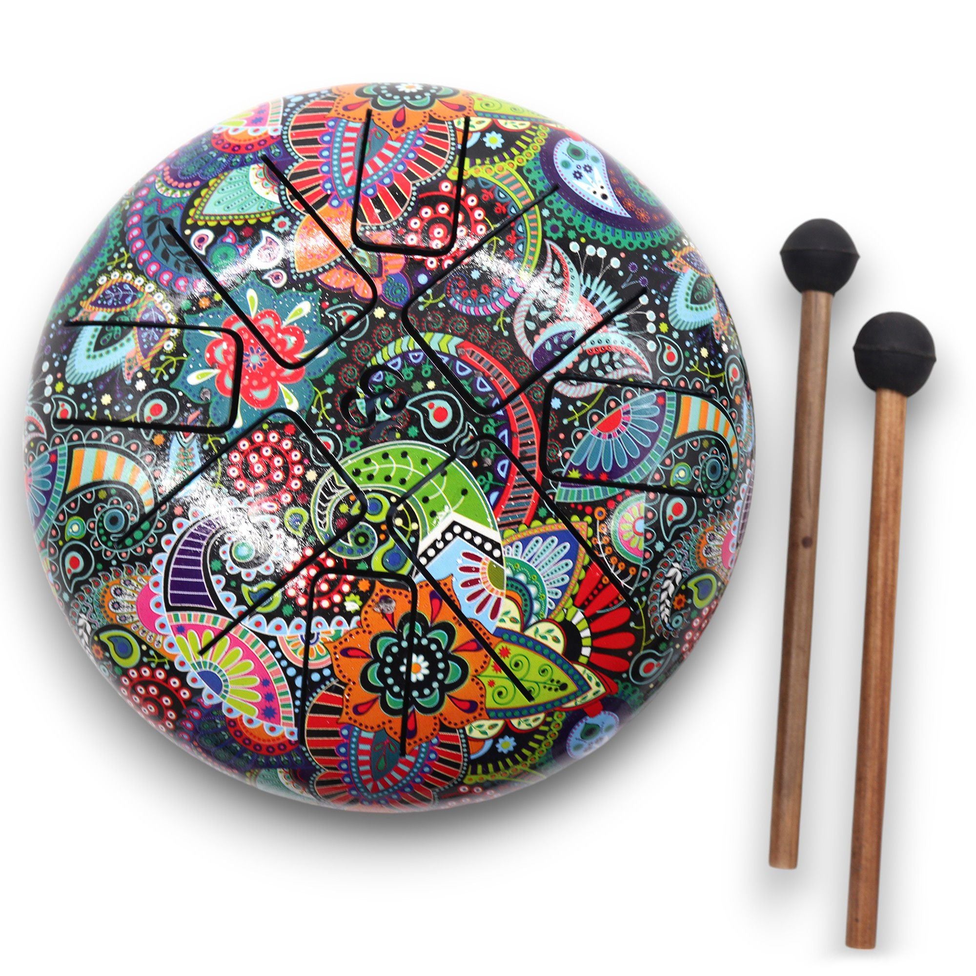 Hapi Drum Multi Coloured OM 18cm Steel Tongue Drum for Relaxation