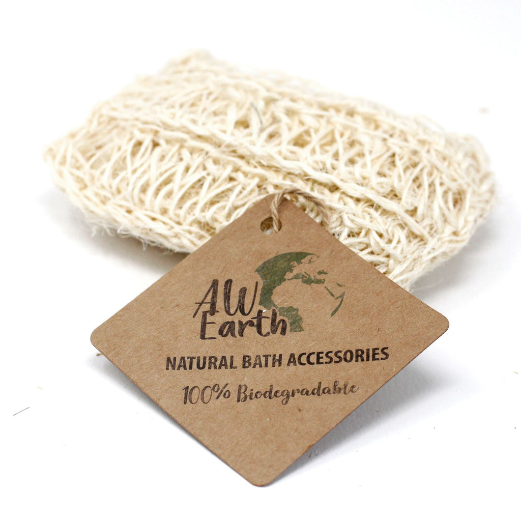 Sisal Sponge and Scrub Soft Exfoliating Cushion for Skin Care