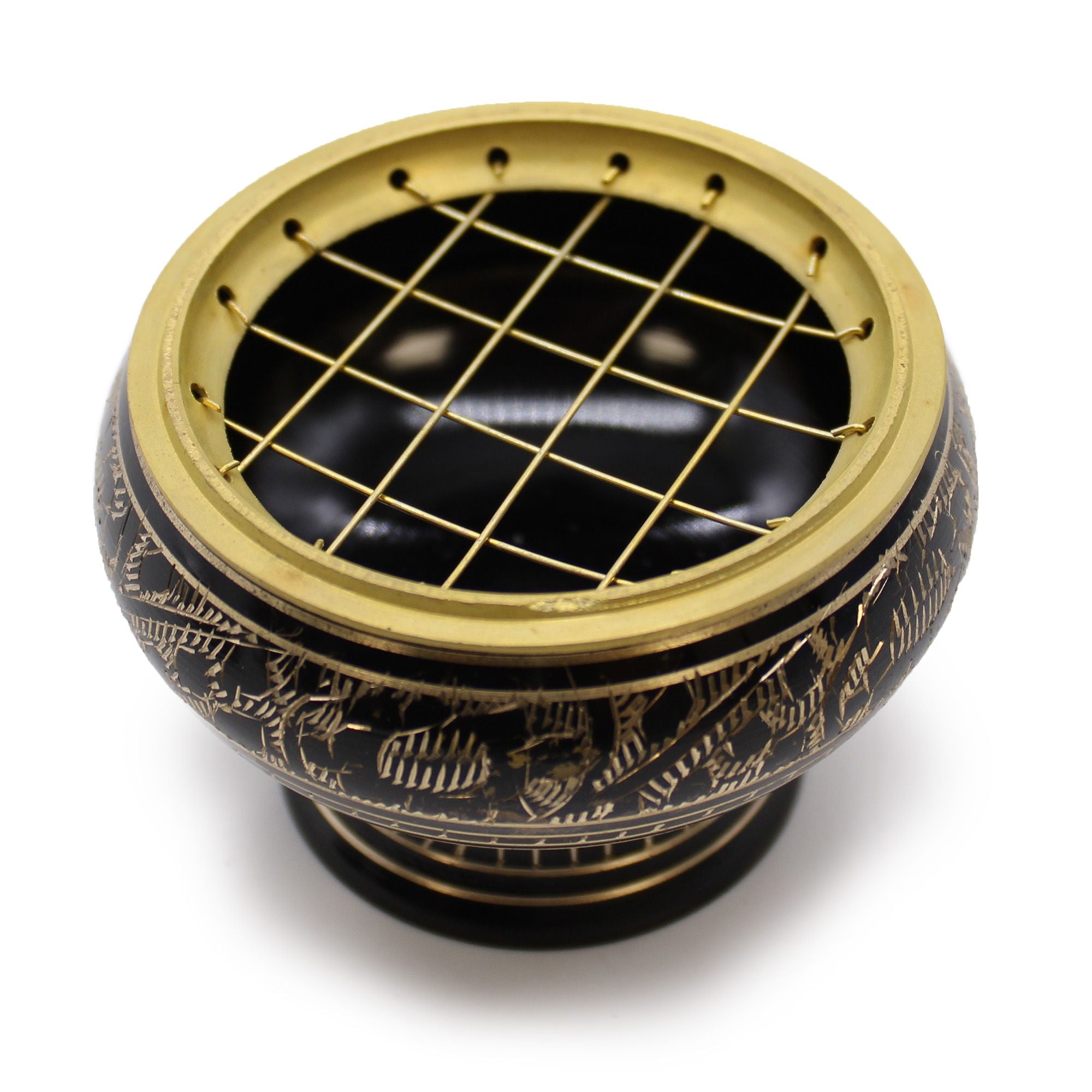 Brass Charcoal Burner for Incense Resins and Herbs Stylish Design