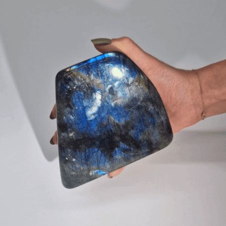 Madagascar Labradorite Statement Stone for Unique Home Decor