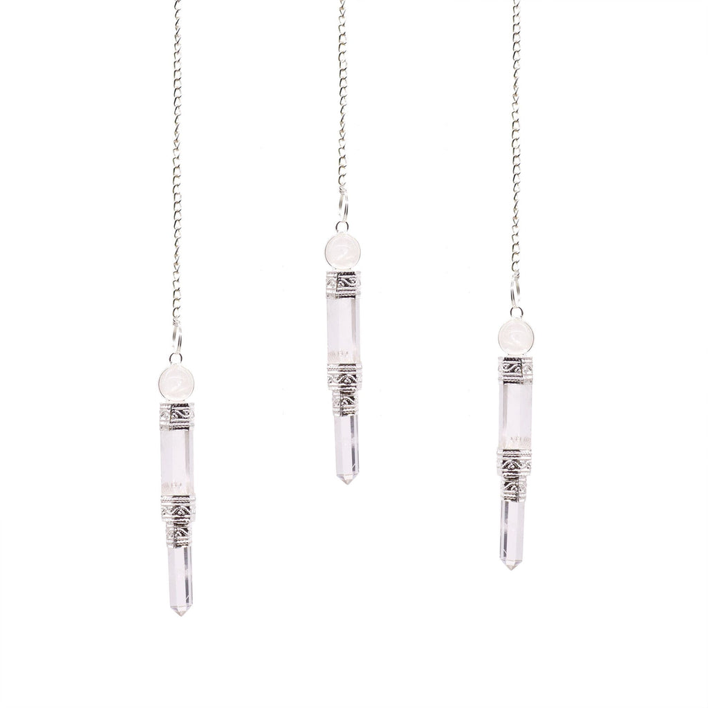 Rock Quartz Pendulum for Dowsing and Energy Practices Tool