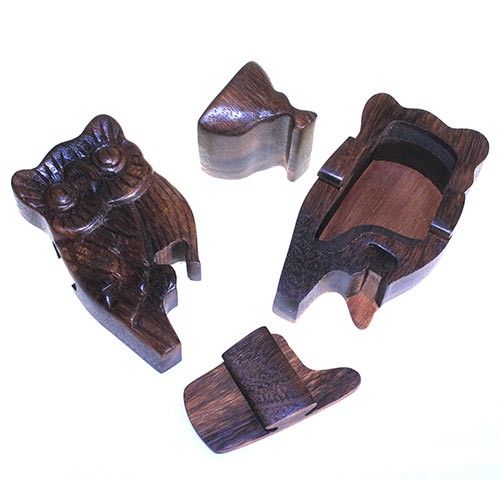 Bali Magic Box Owl Unique Puzzle Box for Special Gifts and Fun