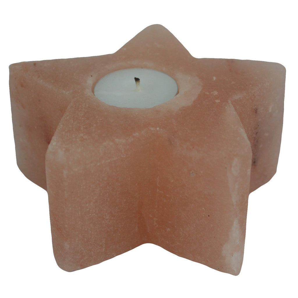 Unique Star Salt Candle Holder for Home and Living Decor