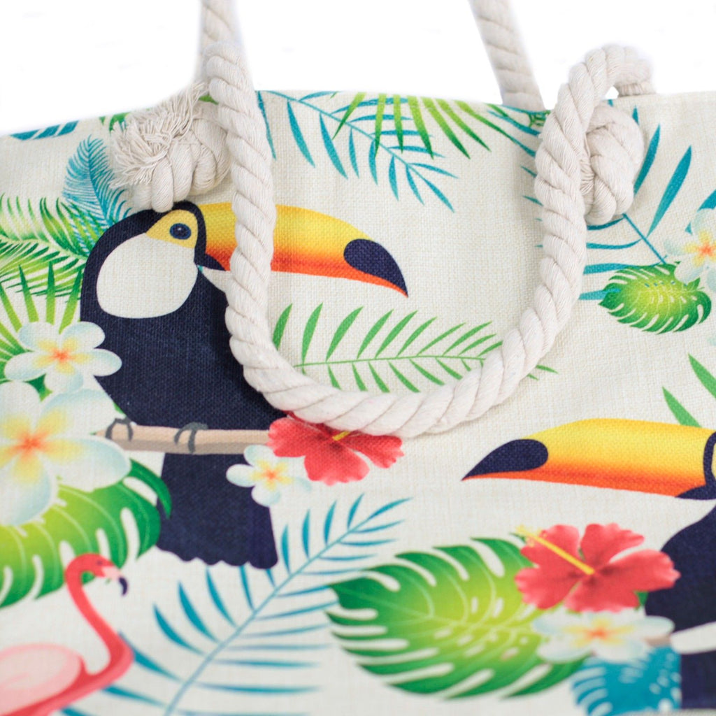 Tropical Toucan Rope Handle Bag for Stylish Summer Adventures