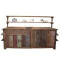 A&C Large Centre Display Table with Storage and Four Shelves