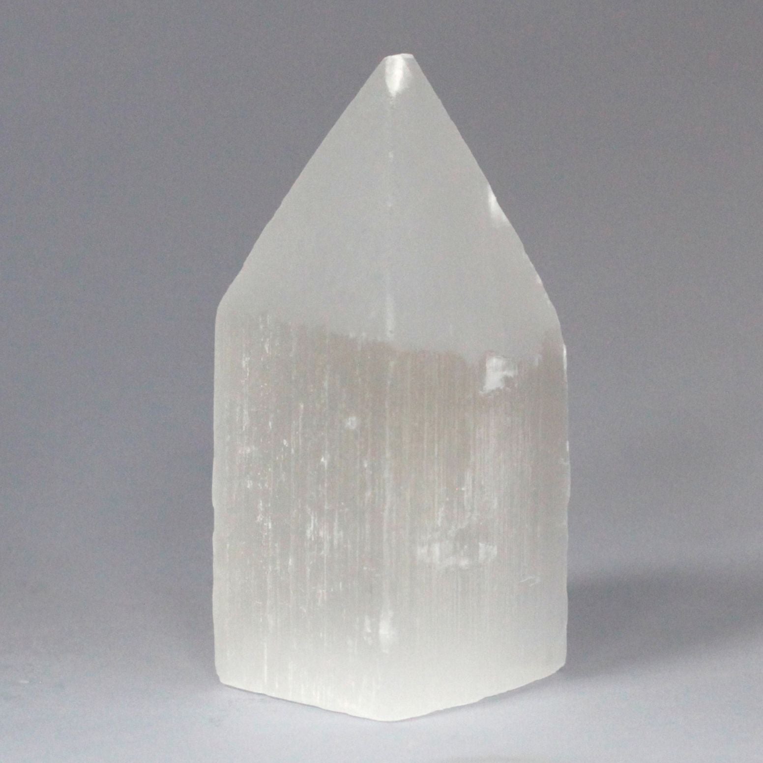 Selenite Pencil Point Tower Unique 10 cm Crystal Home Decor Piece