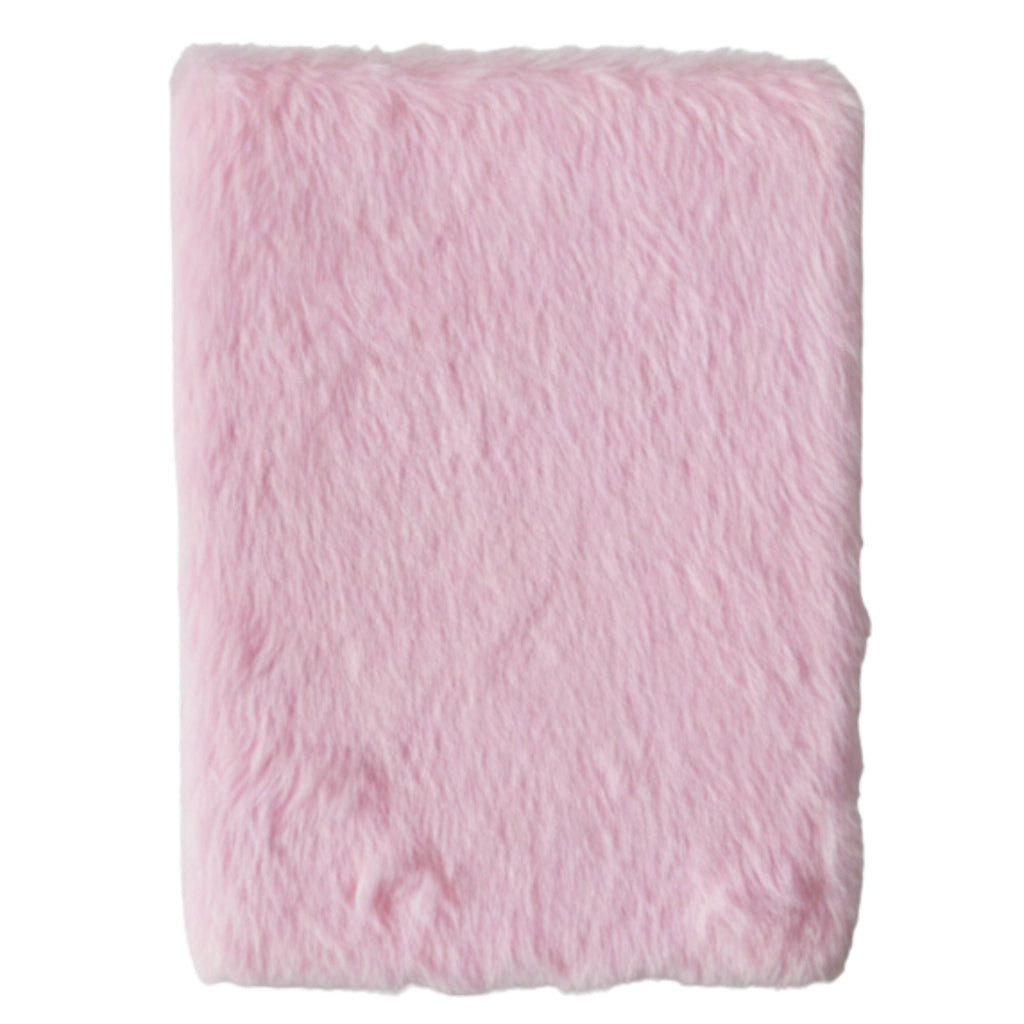Soft Book Dream Journal with Pastel Pink Faux Fur Cover