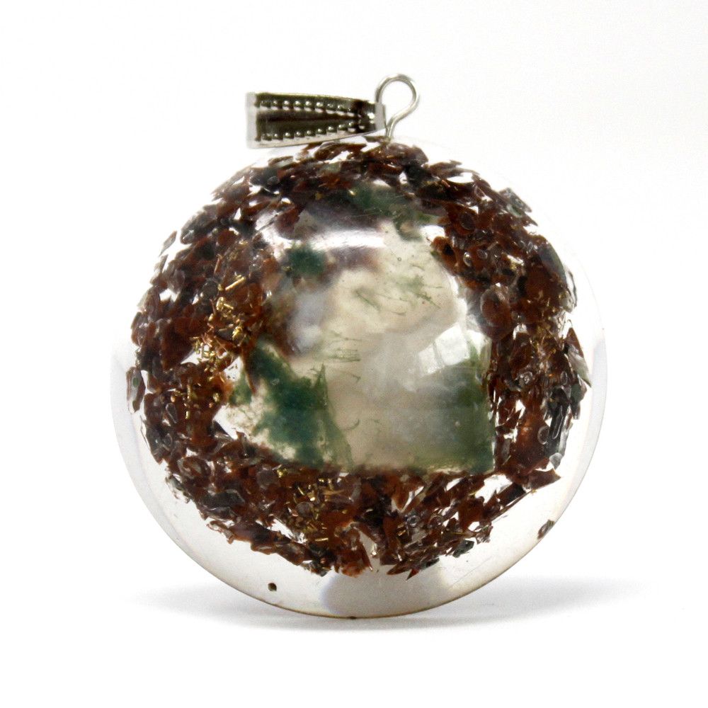 Orgonite Power Pendant Power Block in Dome for Energy Flow