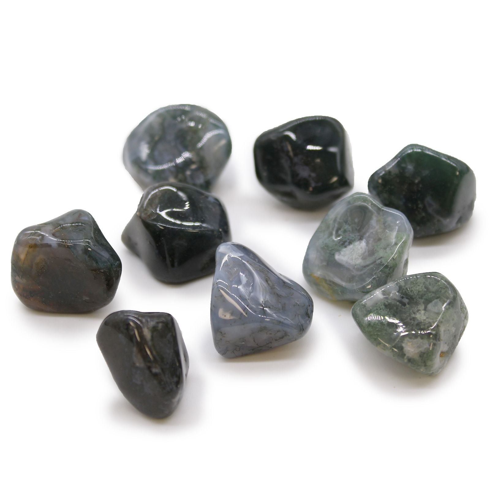 XLarge Tumble Stones - Green Moss