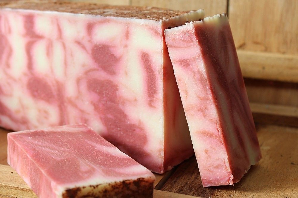 Red Clay Olive Oil Soap Loaf for Natural Skin Balance and Care