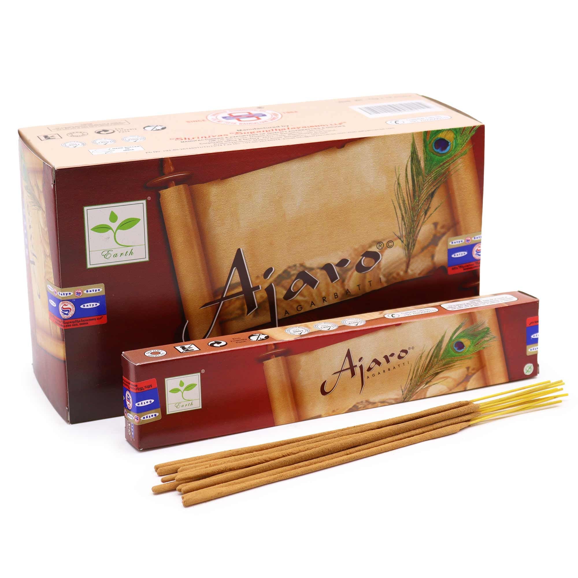Satya Incense 15gm Ajaro Scented Sticks for Home Fragrance