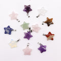 Gemstone Stars Pendants Assorted Set of 12 for Unique Crafting