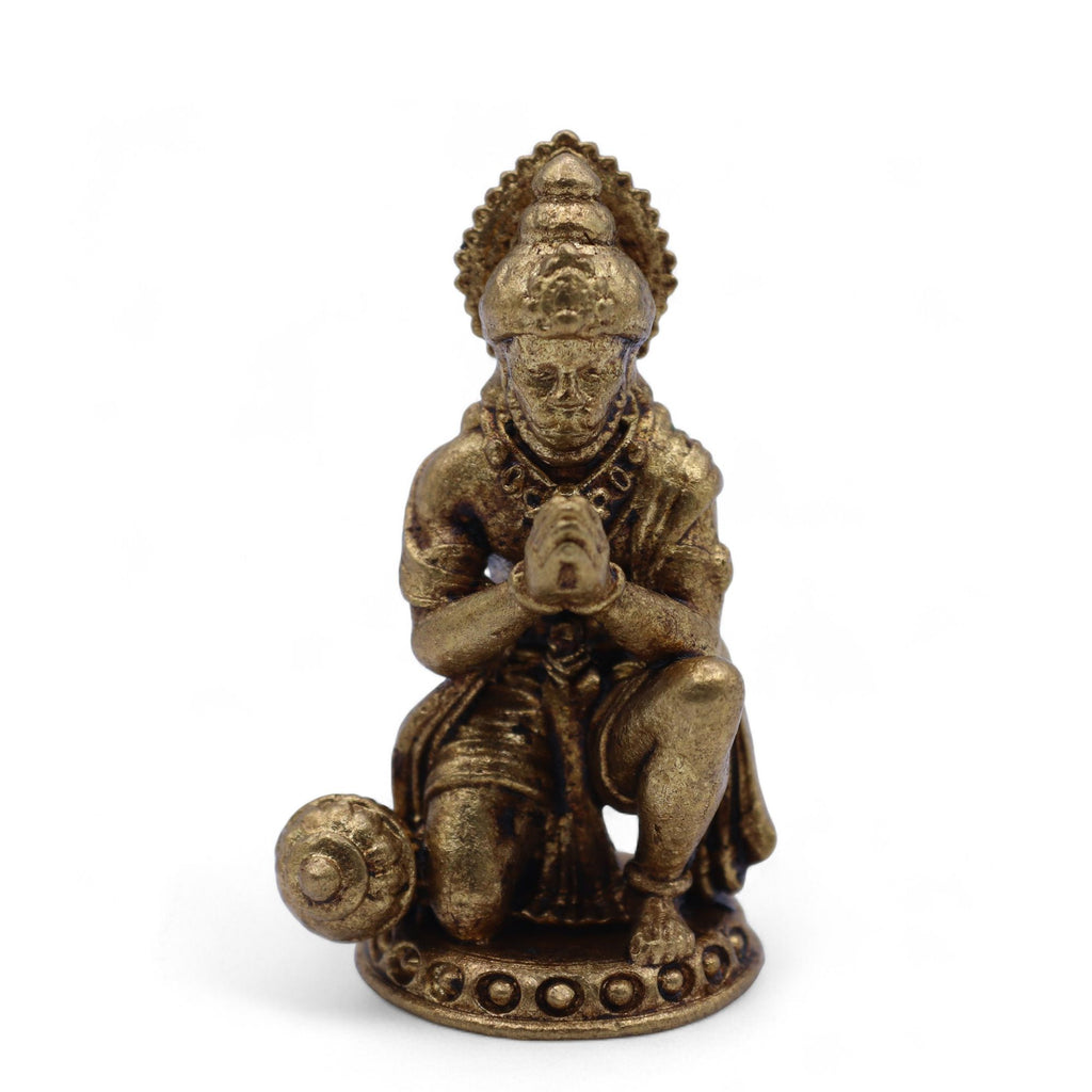 Brass Miniature Gods Hanuman Figurine for Home Decor and Gifting