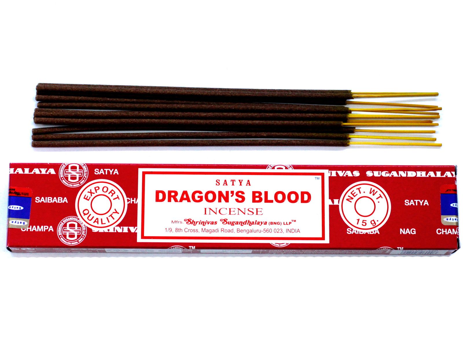 Satya Incense 15gm Dragon Blood Sticks for Home Fragrance