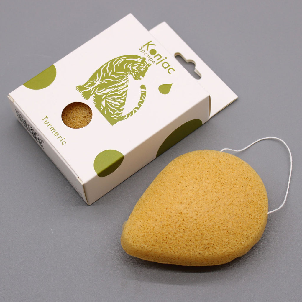 Teardrop Konjac Sponge with Turmeric for Anti Wrinkle Care
