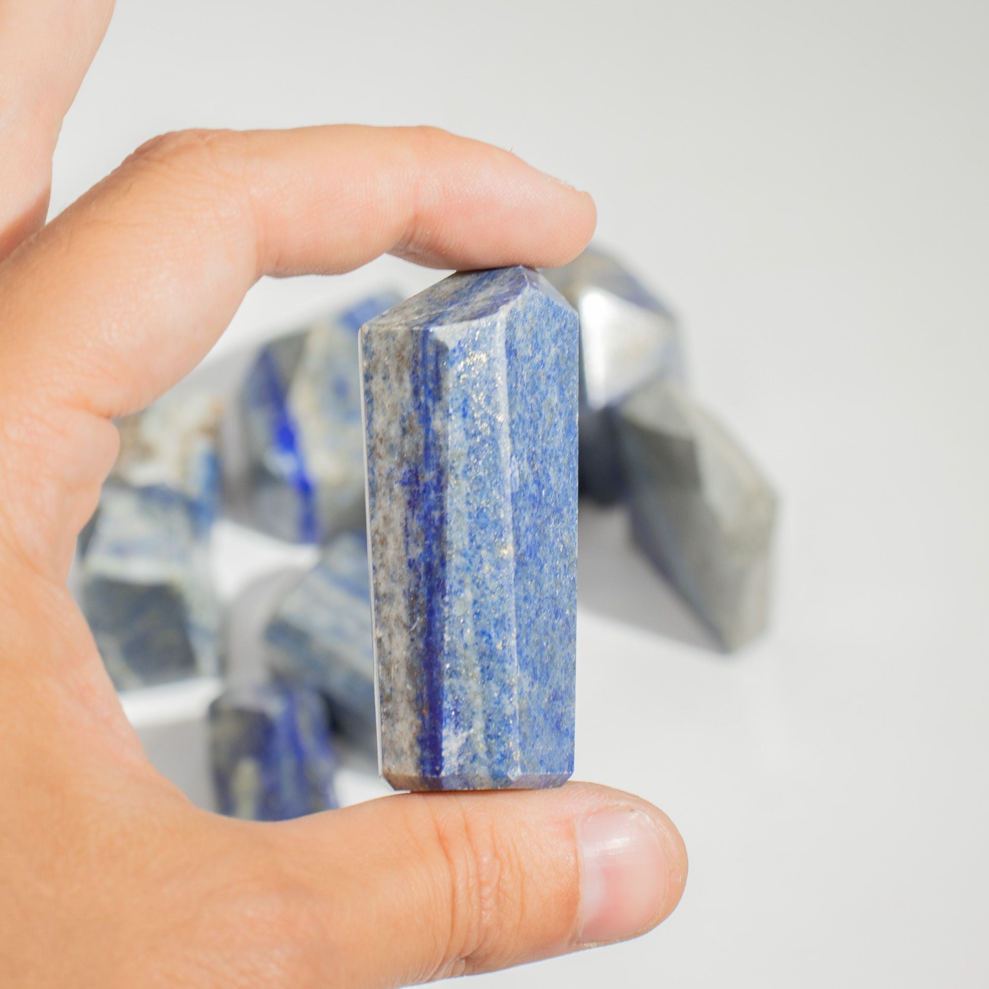Indian Moonstone Gemstone Points Unique Decorative Crystals Set