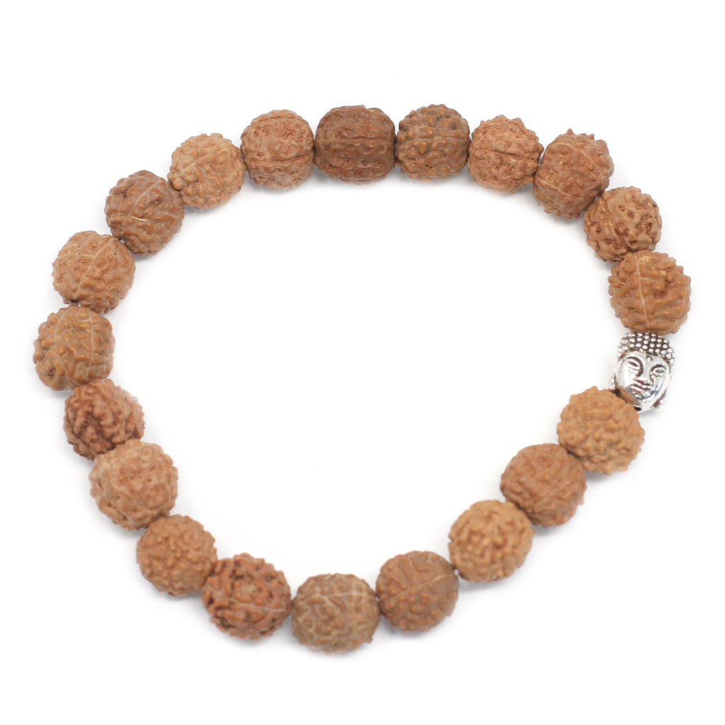 Rudraksha Buddha Bangle Mala with Natural Beads for Unique Style