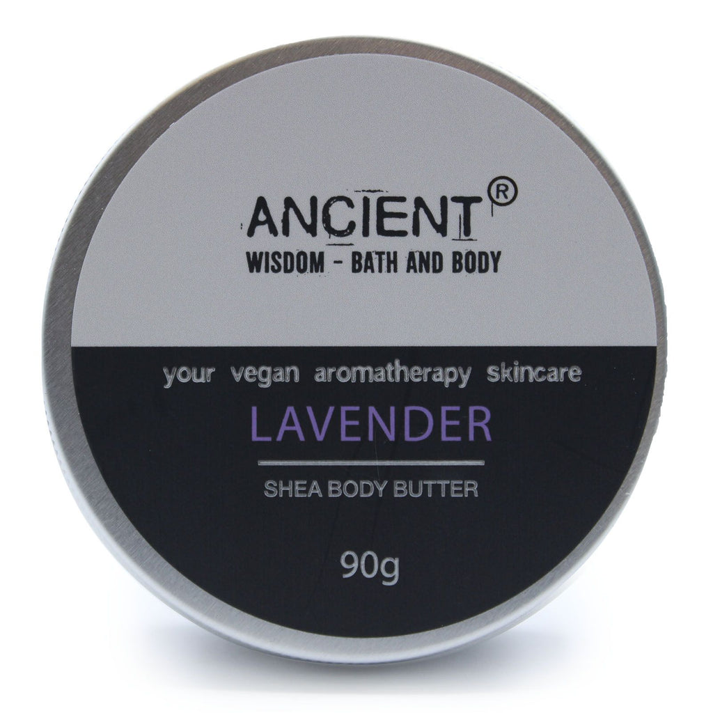 Aromatherapy Shea Body Butter 90g with Lavender Scented Bliss