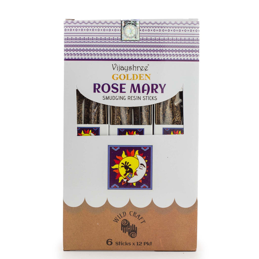 Golden Rose Mary Smudging Resin Sticks with Herbal Aroma 30g