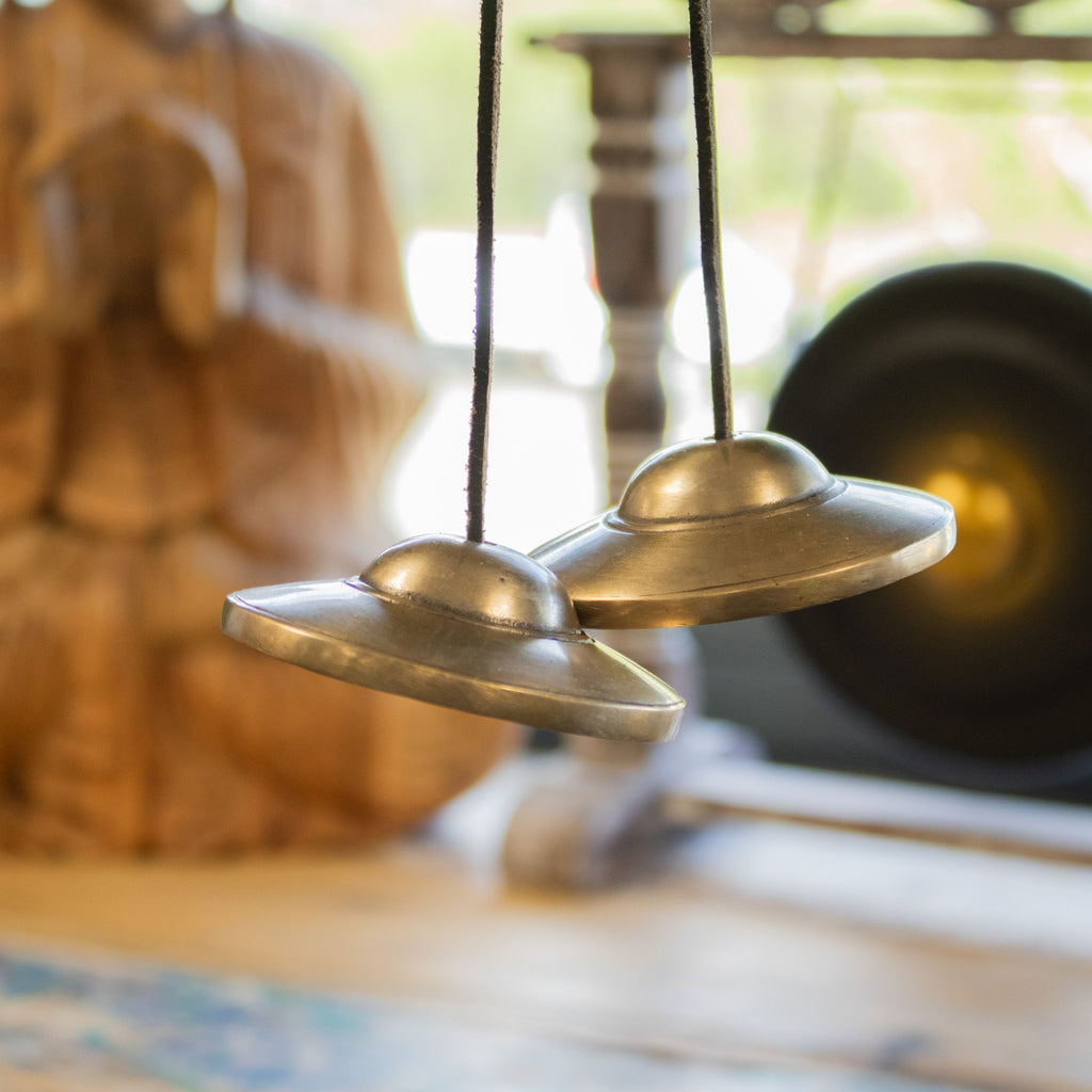 Premium Brass Tibetan Tingsha Bell with Traditional Design 7.5cm