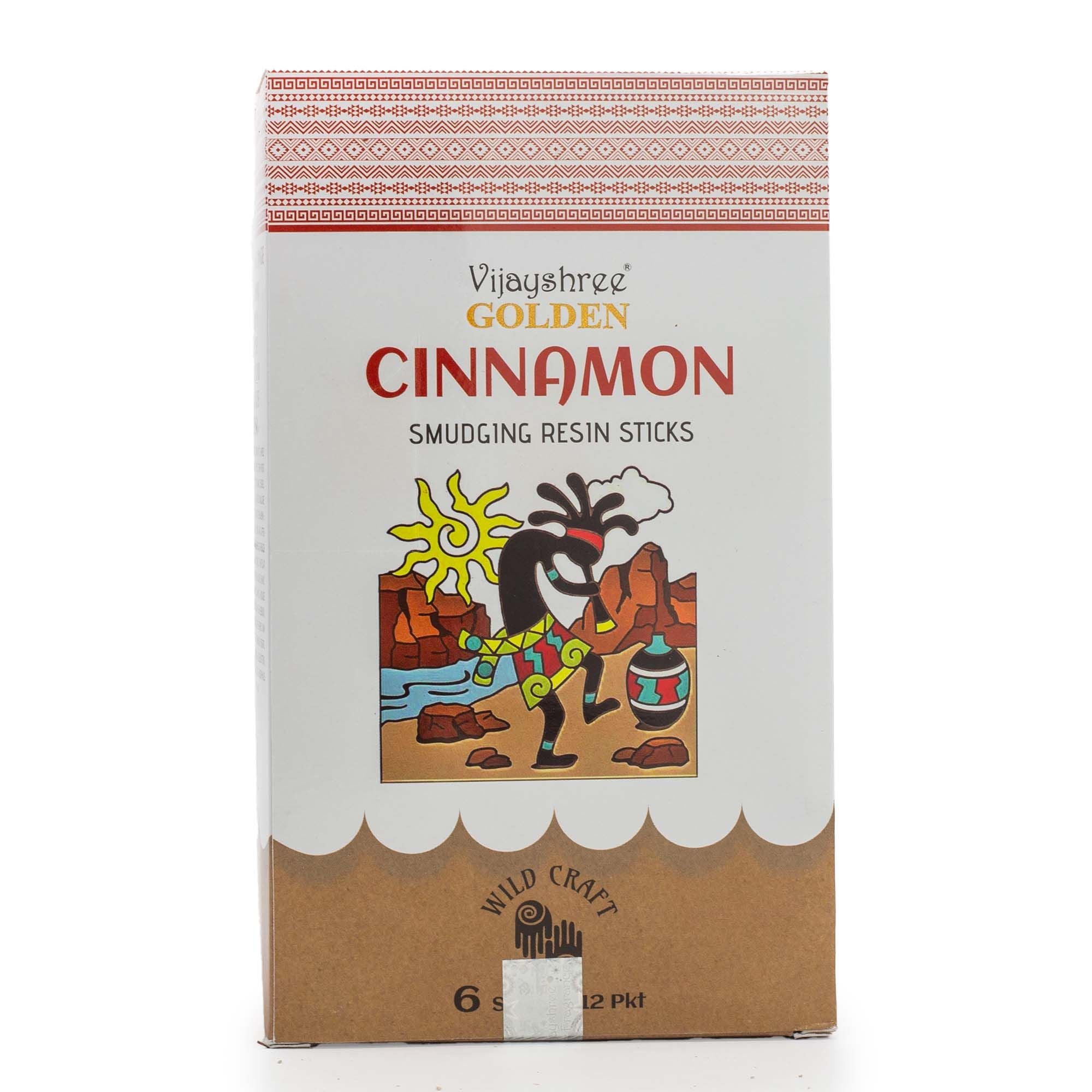 Golden Cinnamon Smudging Resin Sticks for Cozy Atmosphere 30g