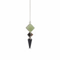 Builder of Realms Pendulum with Black Agate and Green Aventurine