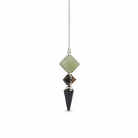 Builder of Realms - Three Piece Pendulum - Black Agate - Green Aventurine - Tiger Eye