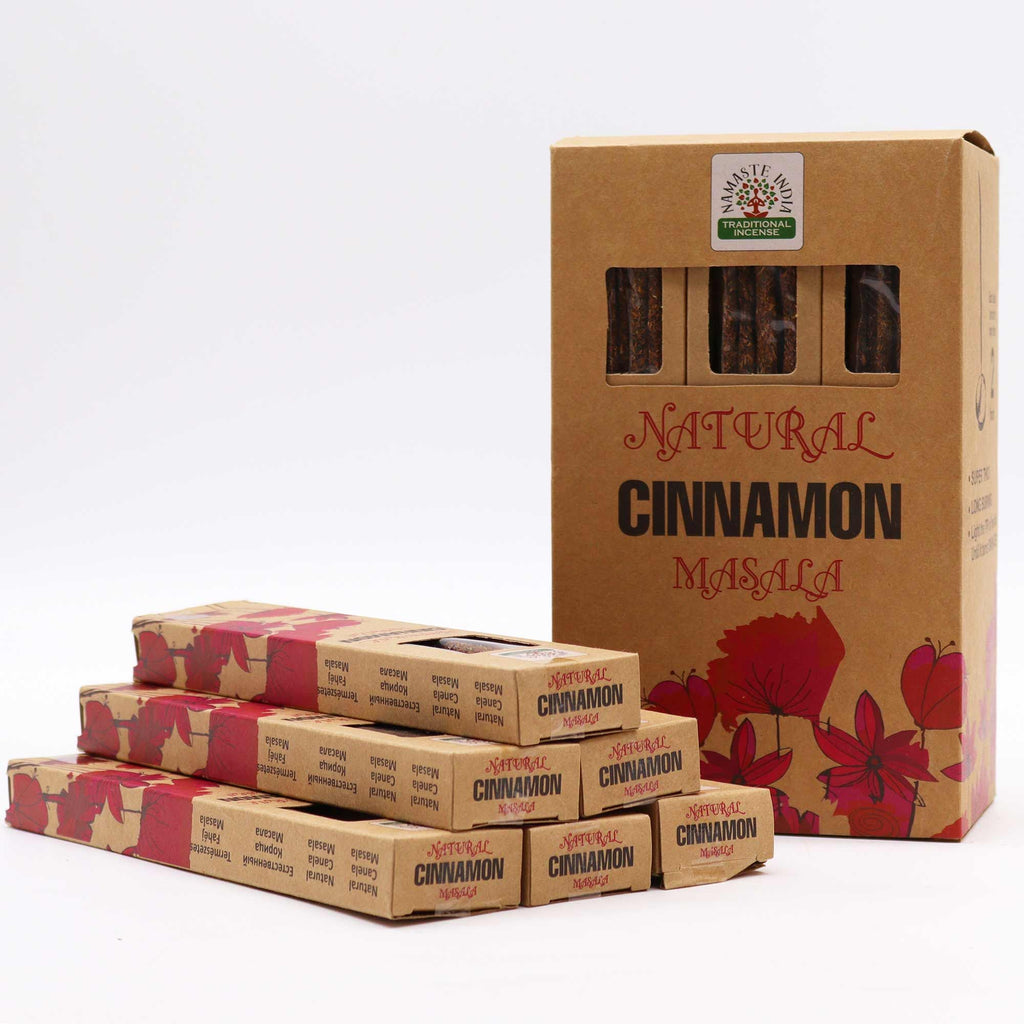 Natural Botanical Masala Incense Sticks with Cinnamon Scent