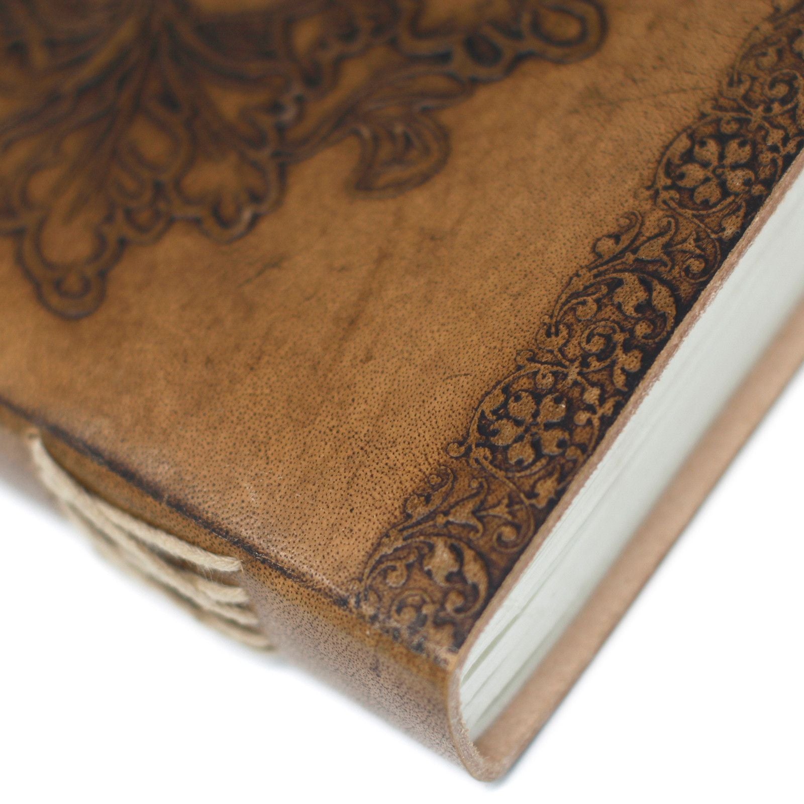Leather Greenman Notebook with Buckles for Unique Journaling
