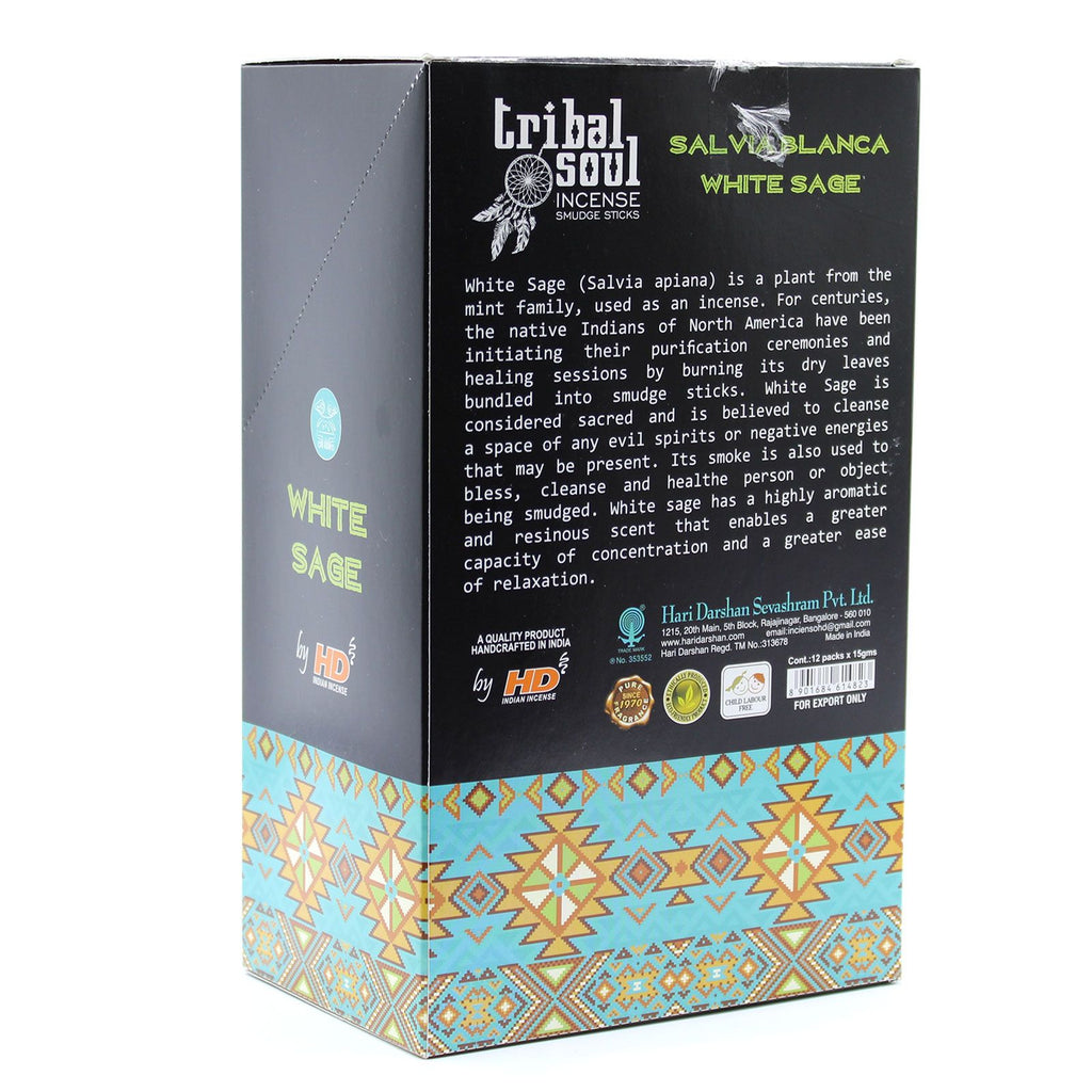 Tribal Soul Incense Sticks White Sage for Home Fragrance Use