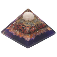 Large Organite Pyramid 80mm - Peacock