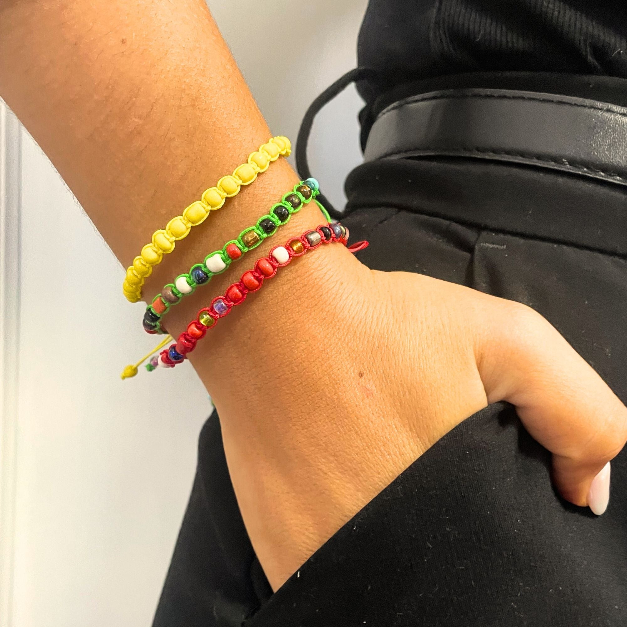 Handmade Friendship Bracelets with Tiny Forever Beads Assorted