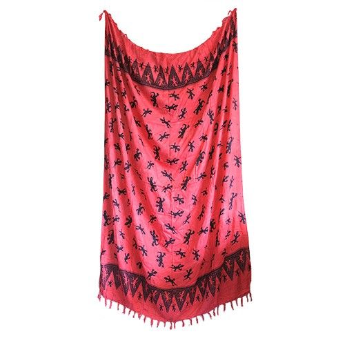 Bali Gecko Sarongs in Pink Stylish and Versatile Summer Wear